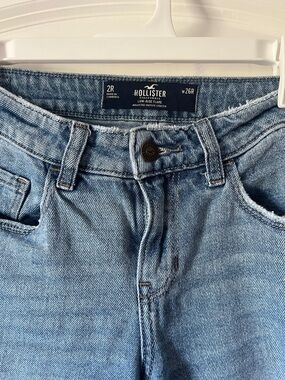 Hollister Light Blue Low-Rise Flare Jeans